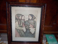 Glatz Oszkár  (1872-1958 ) :Bujáki lányok