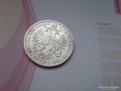 1860 ezüst 1 Florin, 12,34 gr 0,900