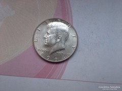 1964 USA ezüst fél dollár 12,5 gramm 0,900 verdefényes