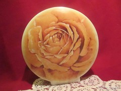 Csodás Kaiser váza rozsa mintával 16 cm   1701/4