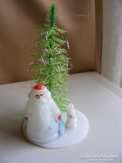  műanyag karácsonyfa télapó nyuszival