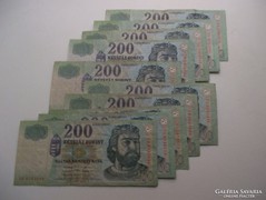 10 db 200 Forintos bankjegy eladó!