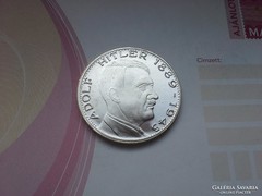 Adolf Hitler ezüstözött érme 16 gramm