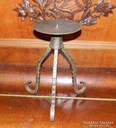Large table iron candle holder