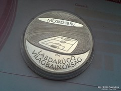 1986 Mexico VB stadion 28 gramm ezüst 500 PP gyönyörű