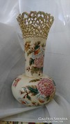 Zsolnay antik váza 31 cm áttört mintás