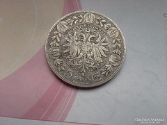 1900 ezüst 5 korona 24 gramm 0,900 szép darab