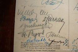 Szocdem kongresszus 1930 Budapest- eredeti aláírásokkal