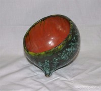 Retro  ikebana kerámia kaspó / váza jelzett