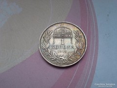 1914 ezüst 1 korona.magyar gyönyörű,patinás darab