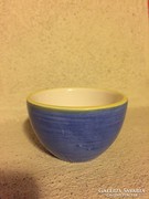 Blue marked ceramic coffee cup (56)