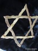 Judaica Jewish velvet tablecloth table centerpiece star of David mourning holiday