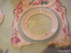 Vadrózsás nagyon régi porcelán képkeret