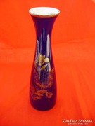 Aranyozott Bavaria kobal kék váza