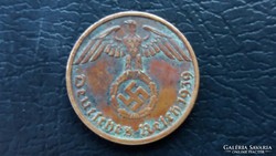 Német náci 1 pfennig 1939 " A "  R !!