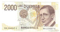 2000 lira 1990 Olaszország 