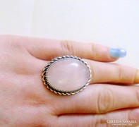 Gyönyörűséges rózsakvarc gyűrű