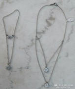High-quality, elegant stone jewelry set - necklace + bracelet