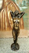 Maugsch Gyula (1982-1946) Női akt bronz szobor