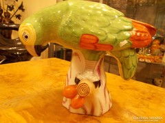 Különleges 1944-es Herendi porcelán papagáj.