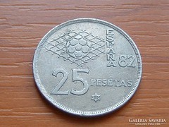 SPANYOL 25 PESETA 1980 (80) '82 FOCI VB