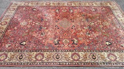 Csodás vadász jelenetes selyemfényű Perzsa szőnyeg