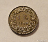 1 svájci frank 1968