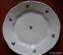 Zsolnay Zsolnai lapos tányér készlet virág mintával 6 db