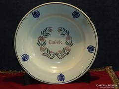 Kossuth címeres emlék tányér