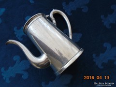 Antik-EDUARD HUECK-ezüstözött ón tea kiöntő-18,5 cm
