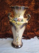 Olasz majolika váza hibátlan 24 cm magas
