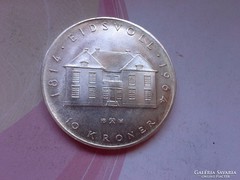 1964 ezüst 10 korona 20 gramm 0,900
