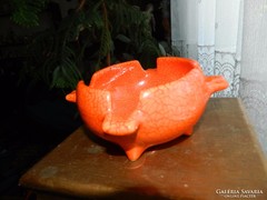 Narancssárga asztalközép hamutál  - Gorka Géza 