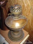 Hatalmas antik patinás réz petróleum lámpa