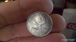 Kanada ezüst 25 cent 1968.