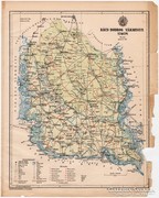Bács - Bodrog vármegye térkép 1899, Magyarország atlasz (a)