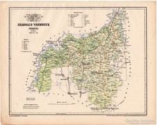 Szabolcs vármegye térkép 1899, Magyarország atlasz (a)