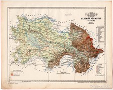 Szatmár vármegye térkép 1899, Magyarország atlasz (a), megye