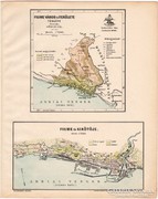 Fiume város és kikötő térkép 1899, Magyarország atlasz (a)