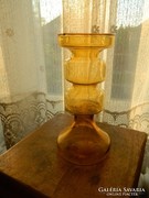 Ingridglaser glass vase / candle holder from the 1960s