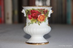 Kisméretű, öblös váza - Royal Albert Old Country Roses