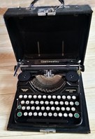 Eredeti antik Continental 350 írógép működik