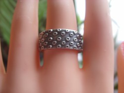 Vastag ezüst gyűrű