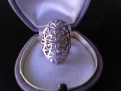 Szép csipke mintás ezüst gyűrű
