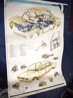 Veterán poszter, plakát retro Zsiguli Lada 2107 VAZ 3