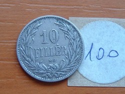 10 FILLÉR 1894 K.B 100.