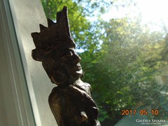 Indián sámán bronz szobor