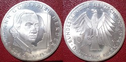 NSZK Német 10 DM 1994 G ezüst Ag