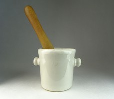 0L483 Antik Drasche porcelán patika mozsár