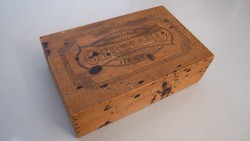 Antik Gerbeaud Kugler Henrik süteményes fadoboz, fa doboz